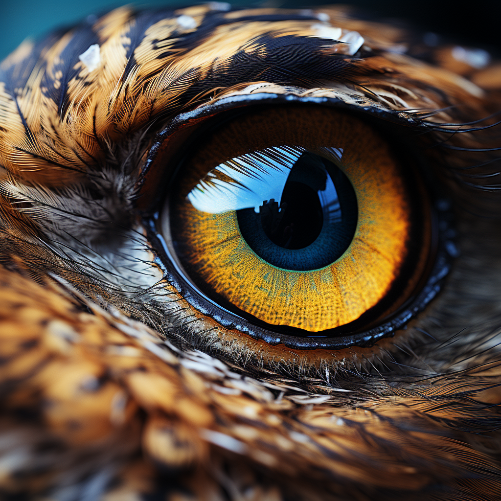 Owl Eye Macro Photography Midjourney