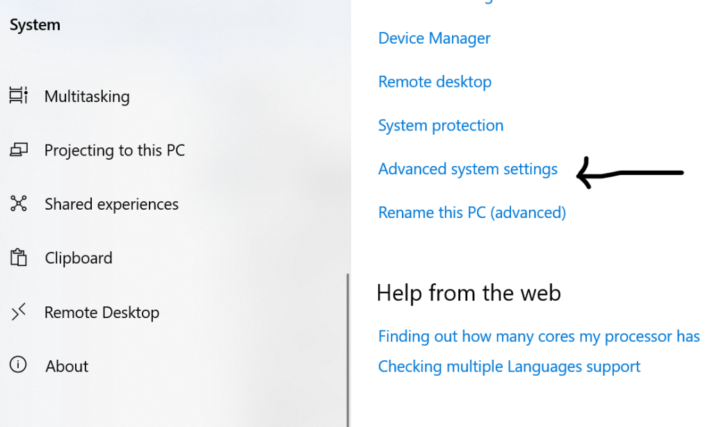 Reset Virtual Memory Windows  Advanced System Settings