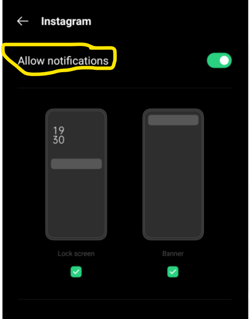 Turn on App Notifications