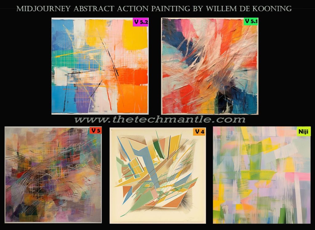 Abstract Art Style Prompts by Willem de Kooning