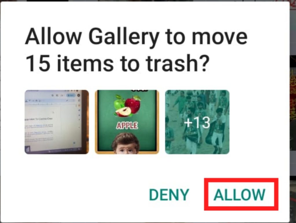 Allow Move to Trash