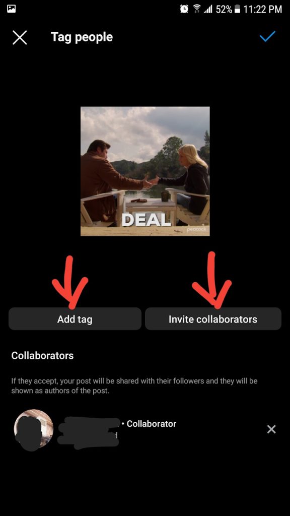 Invite Collaborators to show your partnership