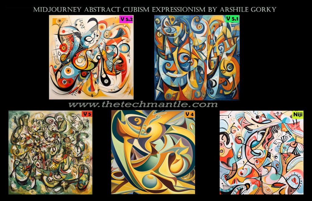 Midjourney Abstract Art Cubism Expressionism Style Prompt 