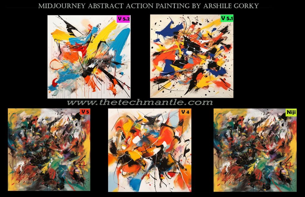 Midjourney Abstract Art Style Prompts by Arshile Gorky