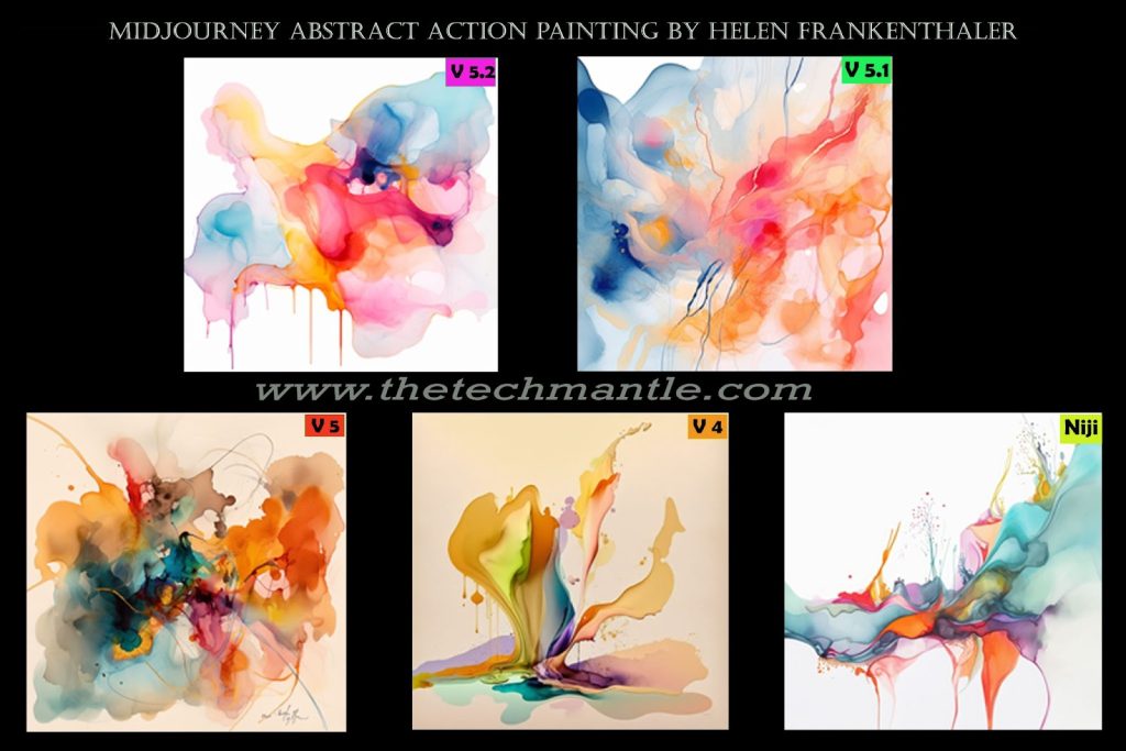 Midjourney Abstract Art Style Prompts by Helen Frankenthaler