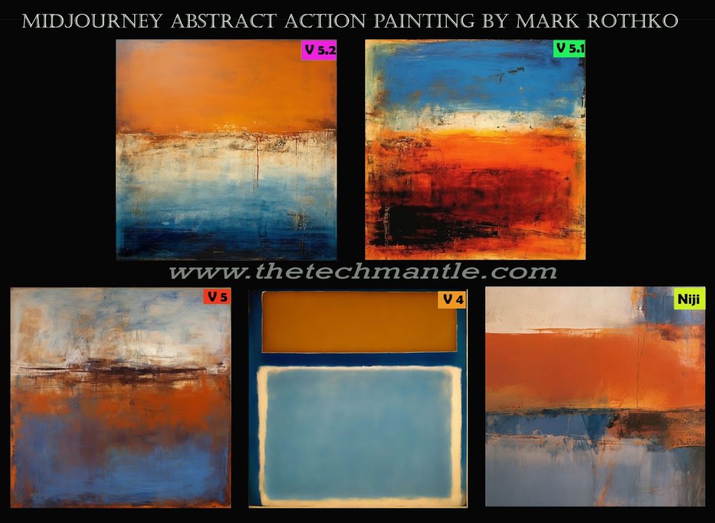 Midjourney Abstract Art Style Prompts by Mark Rothko
