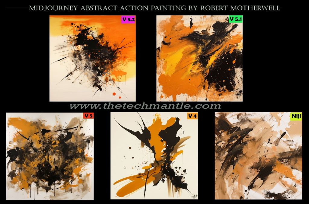 Midjourney Abstract Art Style Prompts by Robert Motherwell
