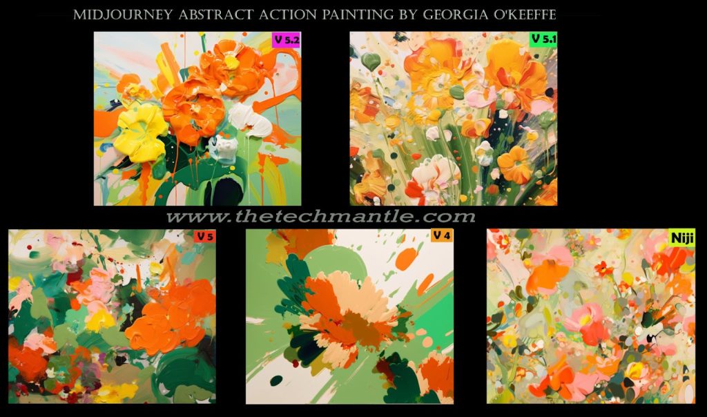 Midjourney Abstract Art Styles Prompts by O'Keeffe