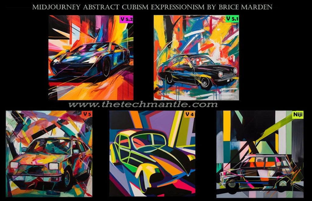 Midjourney Abstract Cubism Expressionism Style Prompt 