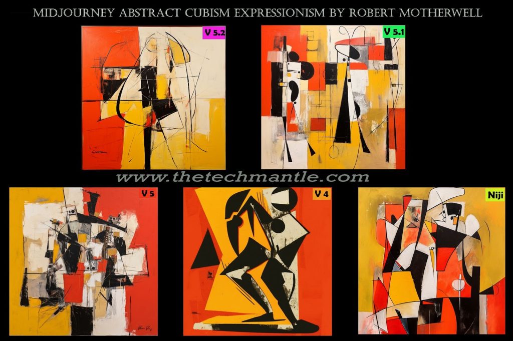 Midjourney Abstract Cubism Expressionism Style Prompt
