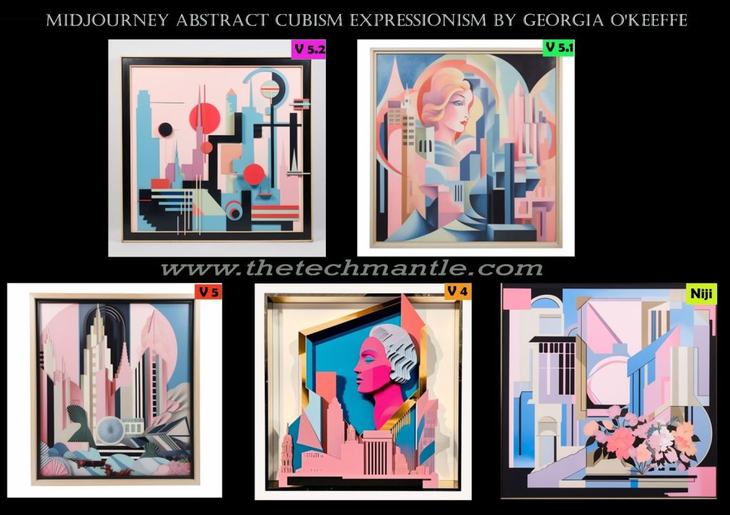 Midjourney Abstract Cubism Expressionism Style Prompt