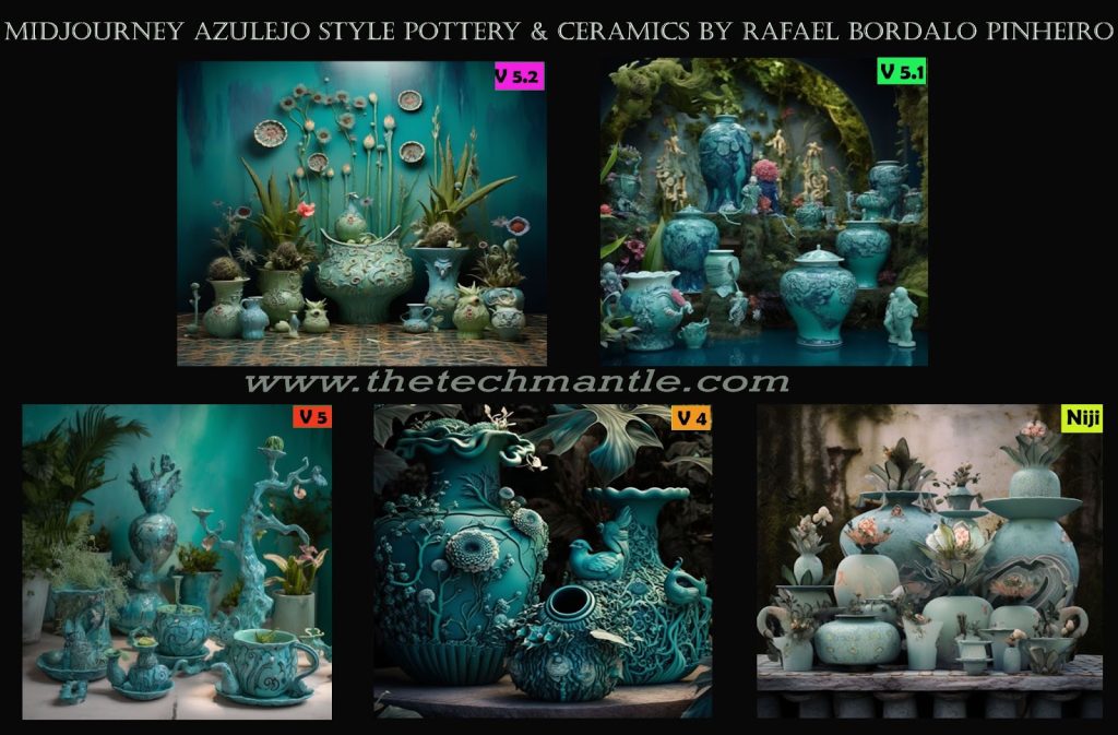 Midjourney Azulejo Pottery and Ceramics Style Prompt