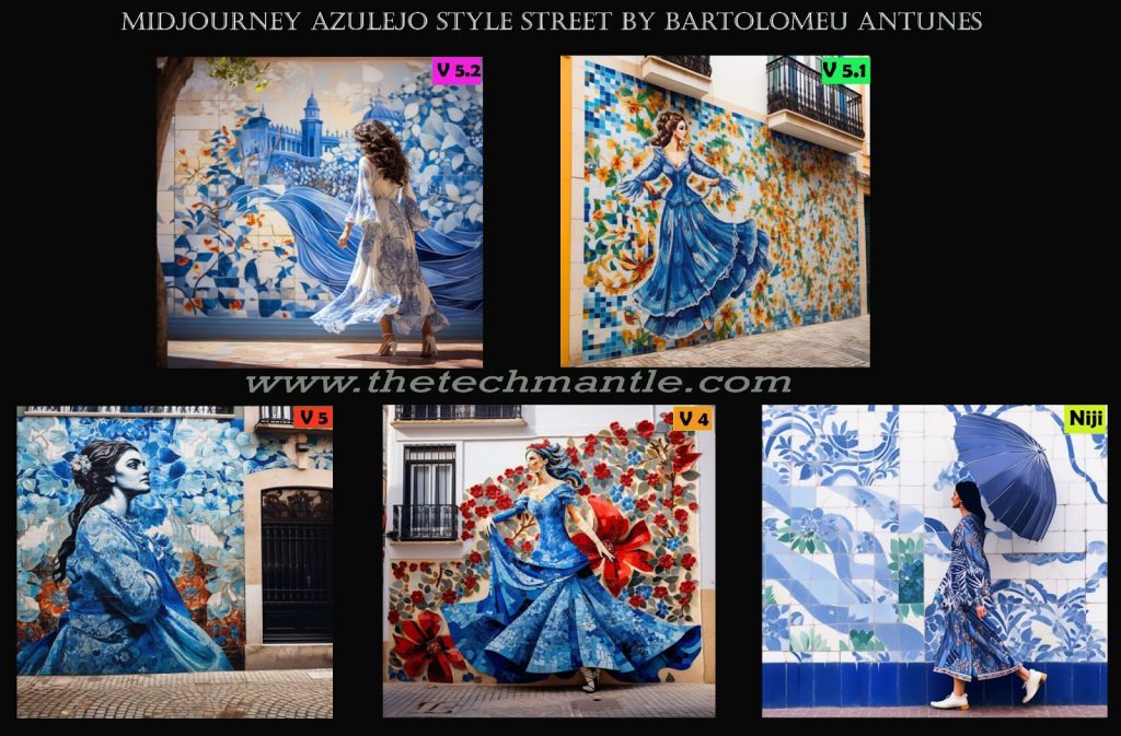 Midjourney Azulejo Street Art Style Prompt