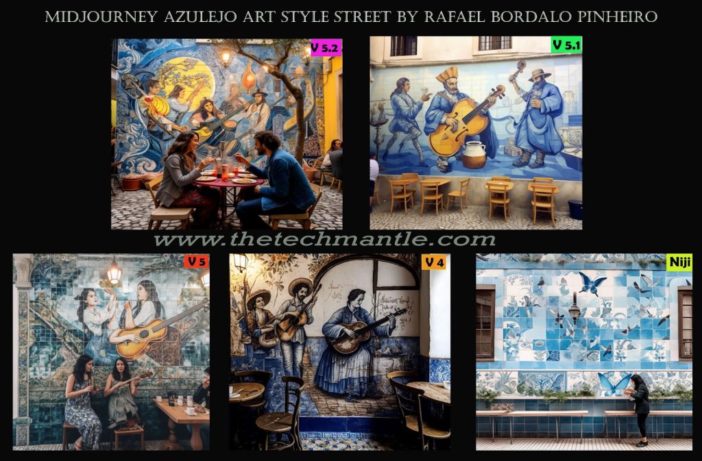 Midjourney Azulejo Street Art Style Prompt